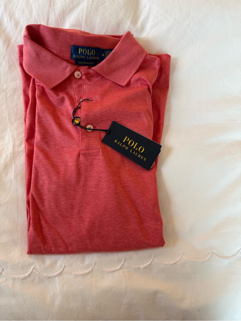 Polo by Ralph Lauren Men's Heather Coral Polo Shirt